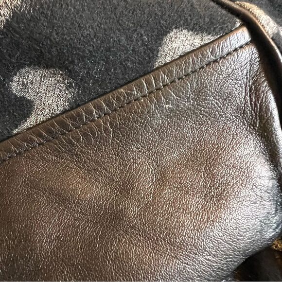 DVF Jacket Leather Moto Animal Print Black Size 2 - Picture 9 of 14